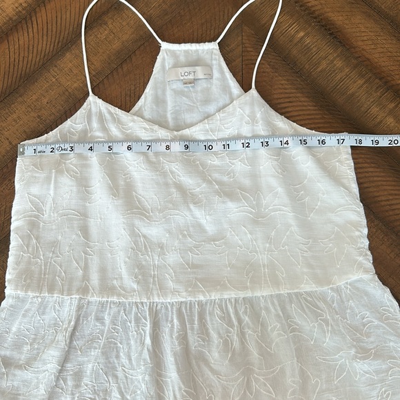 Ann Taylor Loft White Cami Size Medium Petite - Picture 7 of 16